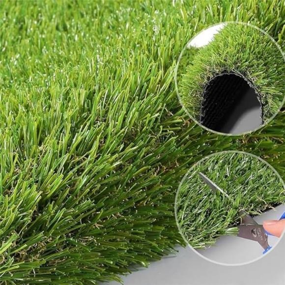 Artificial Synthetic Grass Turf 5FTX8FT(40 Square FT),0.8" Pile Height - Picture 3 of 7